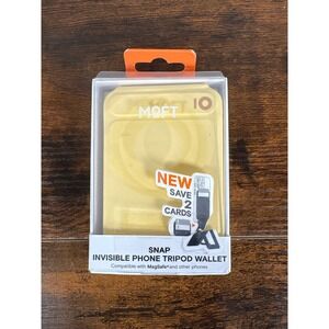 MOFT Snap Invisible Phone Tripod Wallet Yellow MagSafe Magnetic Card Holder New